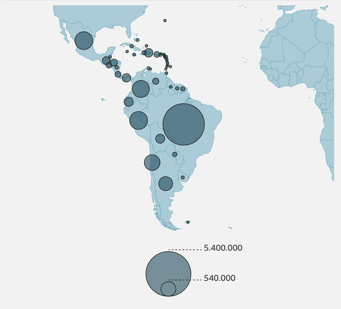 El mapa que muestra el número de infectados y muertos en el mundo por covid-19